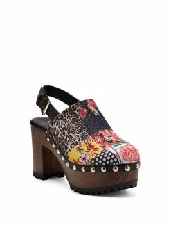Camuto Tiarah Platform Clog In Patchwork