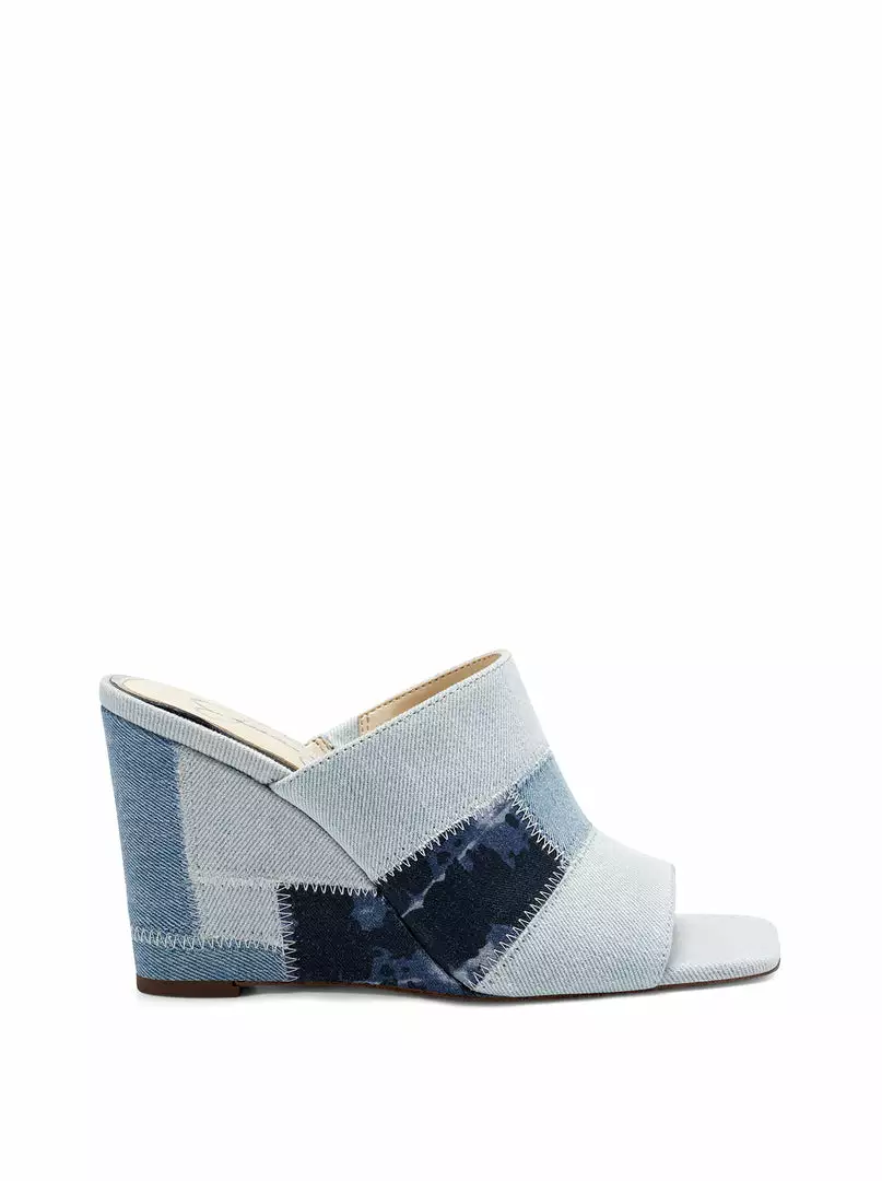 Camuto Aishia Wedge Slide In Denim