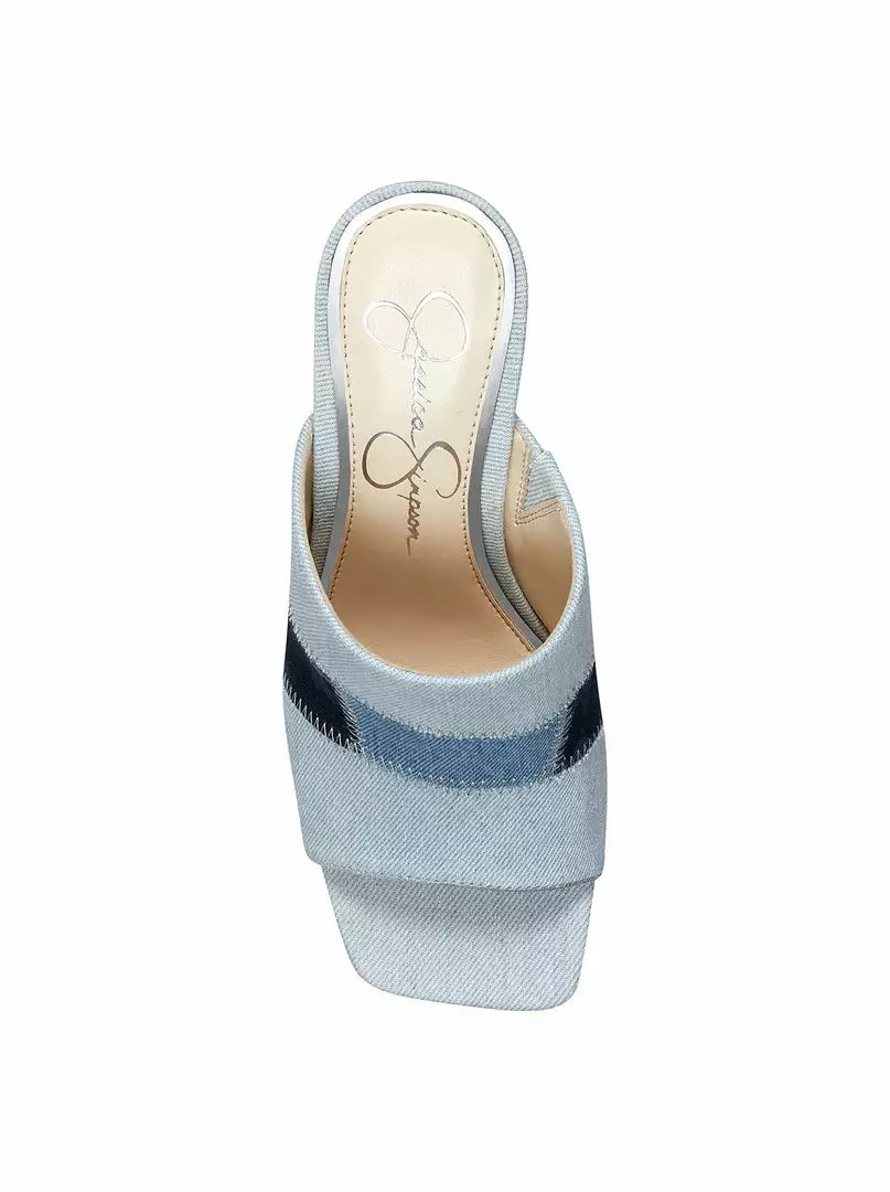 Camuto Aishia Wedge Slide In Denim