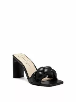Camuto Sassia High Heel Slide In Black Shoes