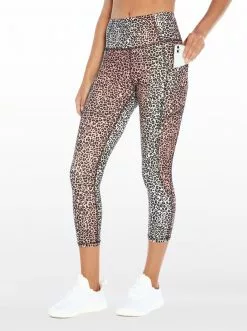 Rockfit Tummy Control Capri In Rosette Mini Cheetah Ombre Clothing
