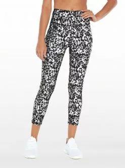 Rockfit Tummy Control Capri In Black Wild Cat