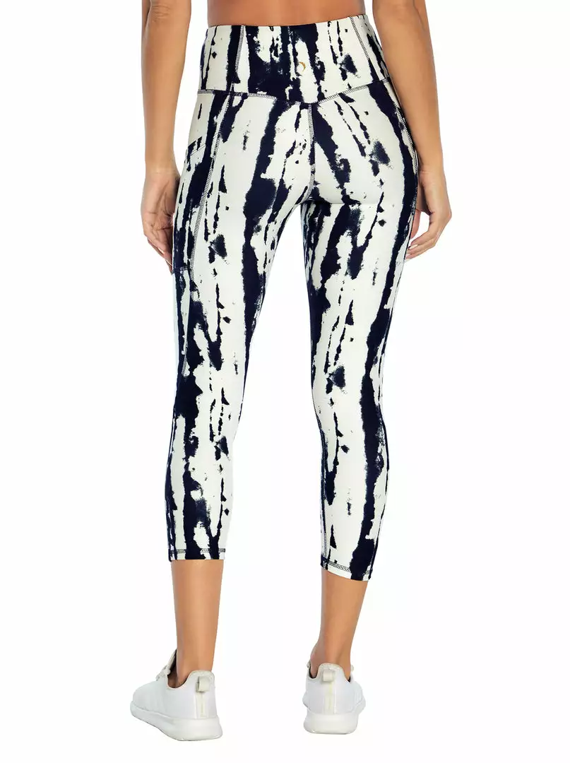 Rockfit Tummy Control Capri In White Cloudy Tie Dye 4 Rockfit Tummy Control Capri In White Cloudy Tie Dye