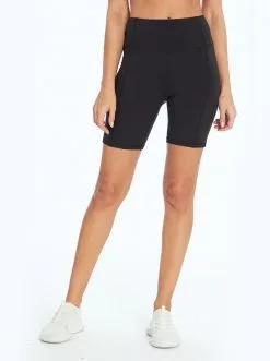 Rockfit Extended Sizes Tummy Control Solid Bermuda In Meteorite