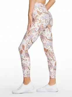 Rockfit Tummy Control Ankle Legging In Ballet Slipper Paisley Dream