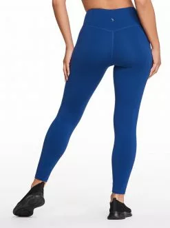 Rockfit Clothing Tummy Control Ankle Legging In Estate Blue