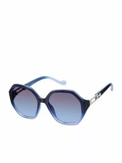CIO EYEWEAR Plastic Geometric With Metal Detail In Blue Fade