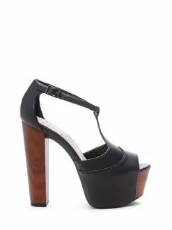 Camuto Best Sellers Dany T-Strap Platform Sandal In Black