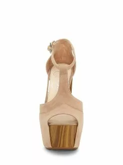 Camuto Dany T-Strap Platform Sandal In Sand