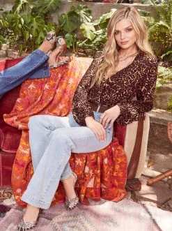 OJG True Love Wide Leg Trouser Jeans In Jolene Clothing