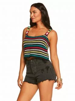 OJG New Arrivals Kerian Tank In Black Iris