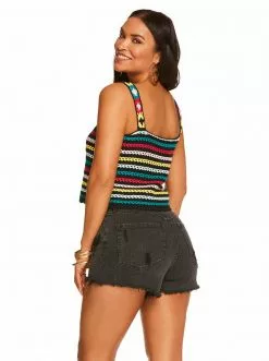 OJG New Arrivals Kerian Tank In Black Iris