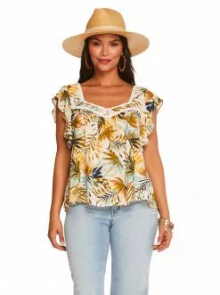OJG Lauryn Top In Bay Breeze Clothing