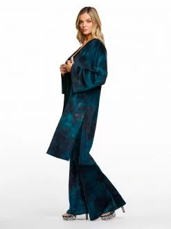 OJG Evie Kimono In Black Tie Dye Clothing