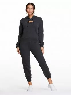 Rockfit Clothing Taylor Jogger In Heather Black