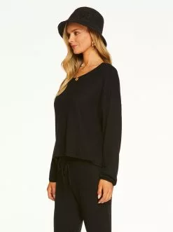 Rockfit Sage Top In Black Loungewear