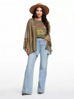 OJG True Love Wide Leg Trouser Jeans In Jolene Clothing
