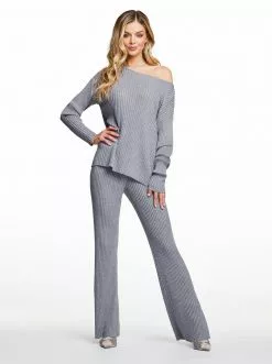 OJG Arlette Sweater In Light Heather Grey Clothing