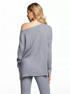 OJG Arlette Sweater In Light Heather Grey Clothing