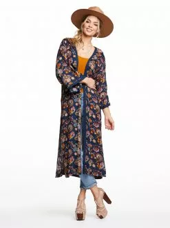 OJG Gwendelin Duster In Evening Bloom Clothing