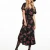 OJG Clothing Meadow Ruflle Dress In Floral Spray
