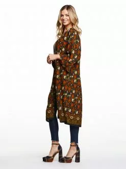 OJG Dee Kimono In Scripted Floral