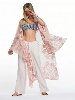 OJG Clothing Nara Beach Pant In Peach Blush