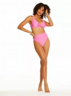 Amerex Pretty In Pique Underwire D-Bra Top In Femme