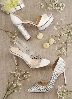 Camuto Jaisey High Heel Slingback In Clear