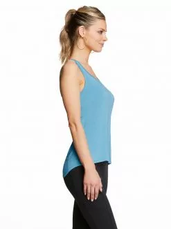 Rockfit Rory Tank In Adriatic Blue