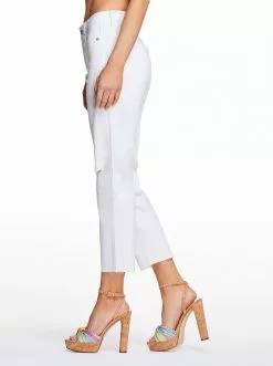 OJG Clothing Spotlight High Rise Straight Jeans In White