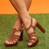 Camuto Rienne Platform Sandal In Tobacco
