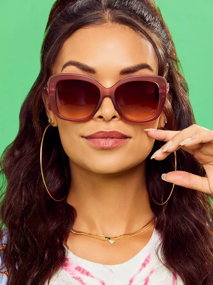 CIO Elegant Butterfly Sunglasses In Rose 1 CIO Elegant Butterfly Sunglasses In Rose