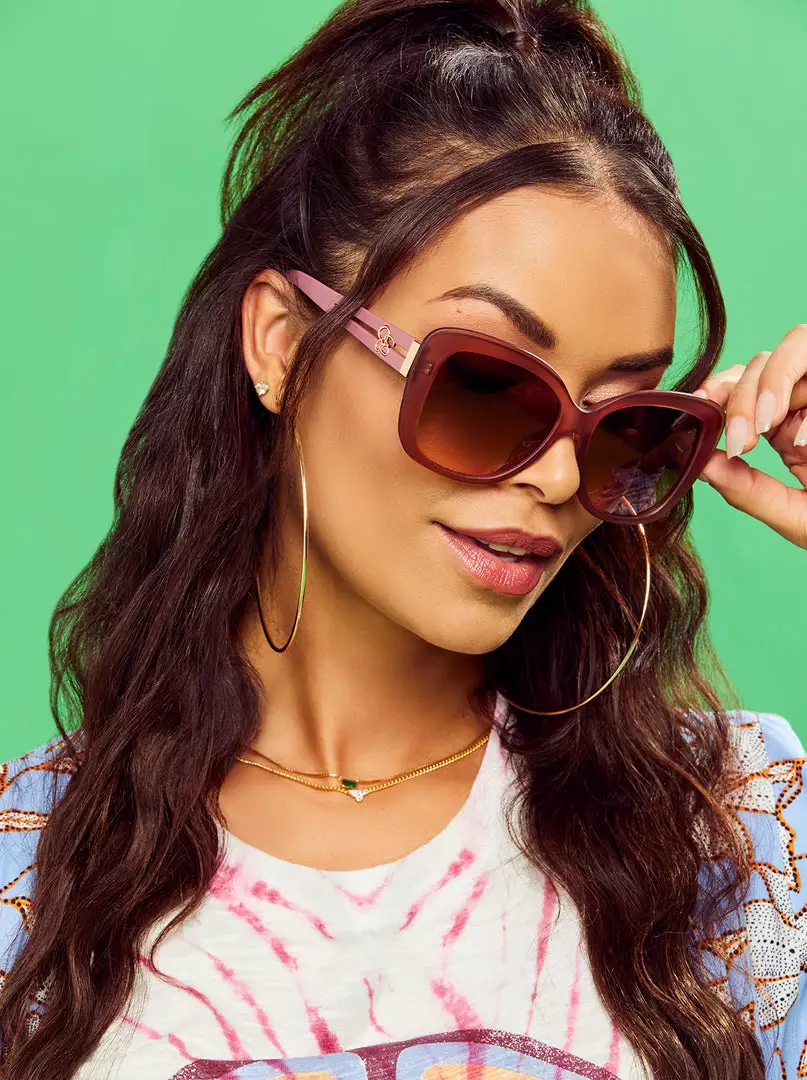 CIO Elegant Butterfly Sunglasses In Rose 2 CIO Elegant Butterfly Sunglasses In Rose