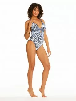 Amerex Surfers Paradise Plunge One Peice In Mood Multi