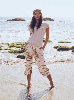 OJG Lanie Pant In Argan Tie Dye Clothing