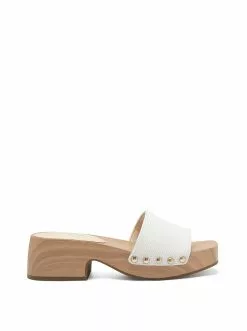 Camuto Rexile Platform Slide In White Shoes