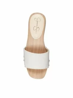 Camuto Rexile Platform Slide In White Shoes