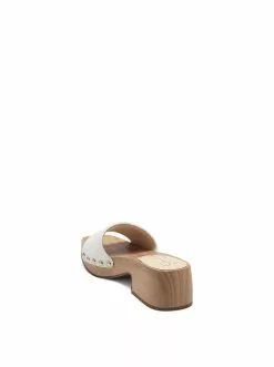 Camuto Rexile Platform Slide In White Shoes