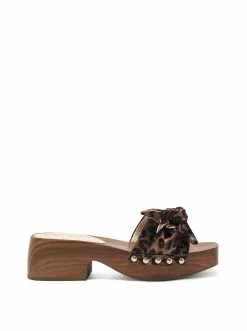 Camuto Resima Platform Slide In Leopard