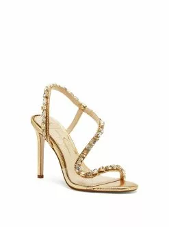 Camuto Jaycin High Heel Sandal In Gold Shoes