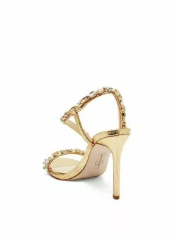 Camuto Jaycin High Heel Sandal In Gold Shoes