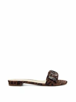 Camuto New Arrivals Amille Flat Slide In Leopard