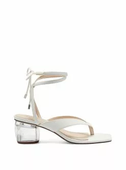 Camuto Sitelli Mid Heel Sandal In White New Arrivals