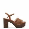 Camuto Timia Platform Sandal In Ginger Cookie