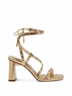 Camuto Zayve High Heel Thong Sandal In Gold