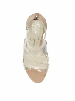 Camuto Dysti High Heel Sandal In Clear