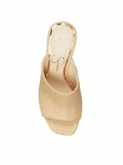 Camuto Shantelle Platform Wedge Slide In Natural