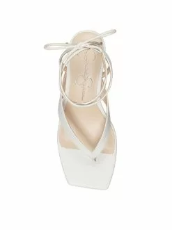 Camuto Sitelli Mid Heel Sandal In White New Arrivals
