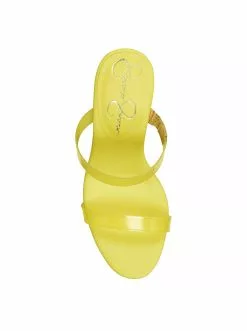 Camuto Tumile Platform Wedge Slide In Yellow